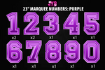23" MARQUEE NUMBER SET: PURPLE