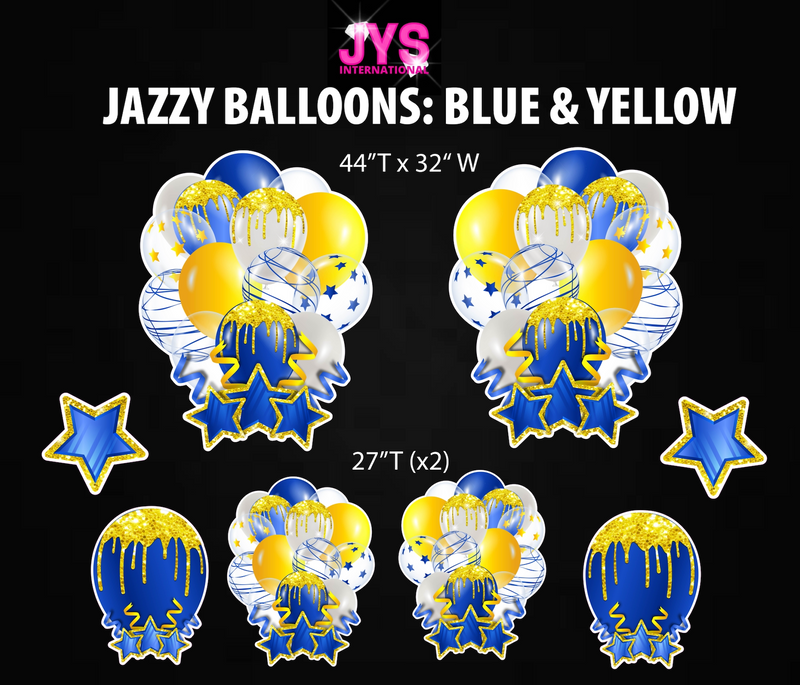 JAZZY BALLOONS: BLUE & YELLOW