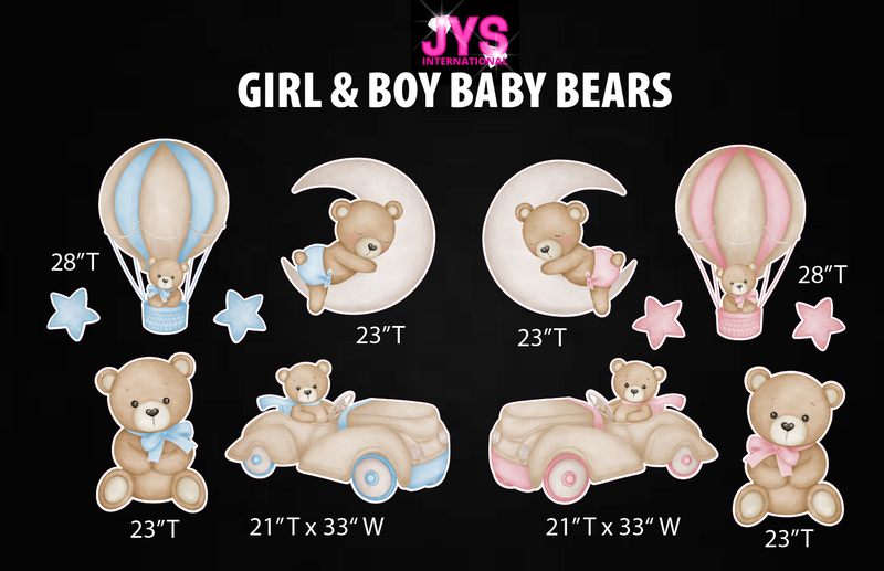GIRL & BOY BABY BEARS