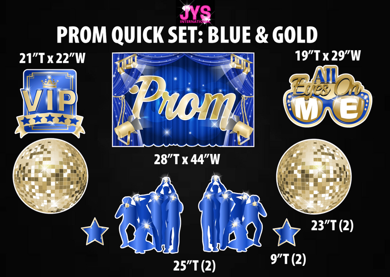 PROM QUICK SET: BLUE & GOLD
