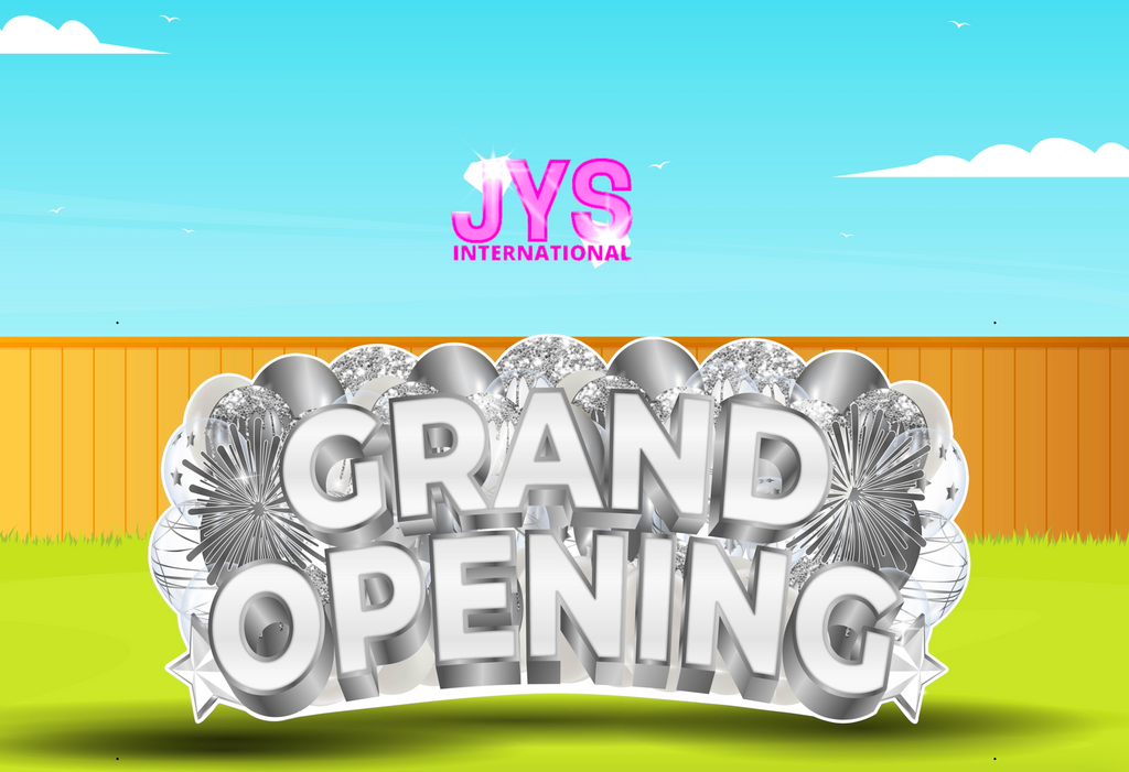 JYS OVERLOAD: SILVER GRAND OPENING (EZ FOLD) - Yard Card Signs by JYS International