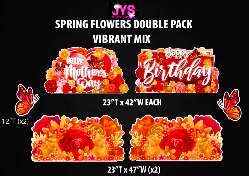 SPRING FLOWERS DOUBLE PACK: VIBRANT MIX