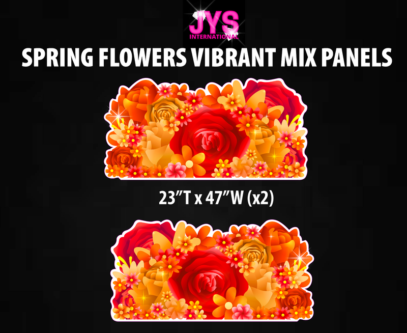 SPRING FLOWERS PANELS: VIBRANT MIX HALF