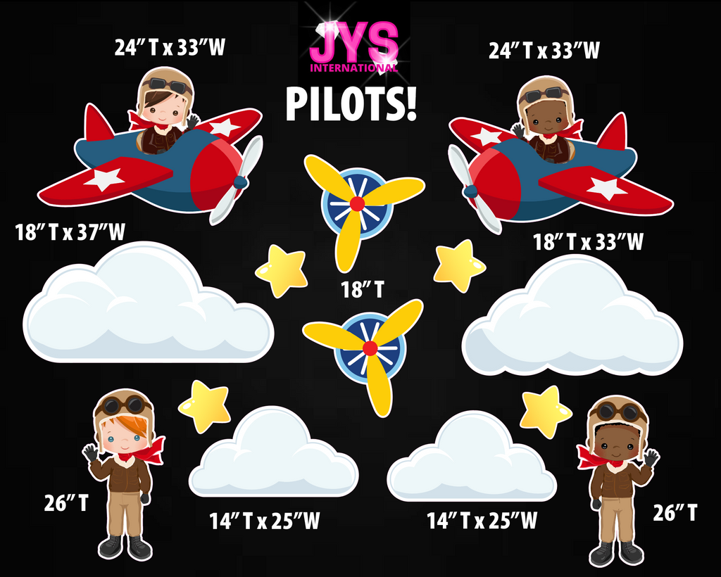 PILOTS! THEME - Yard Card Signs by JYS International