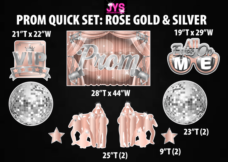 PROM QUICK SET: ROSE GOLD & SILVER