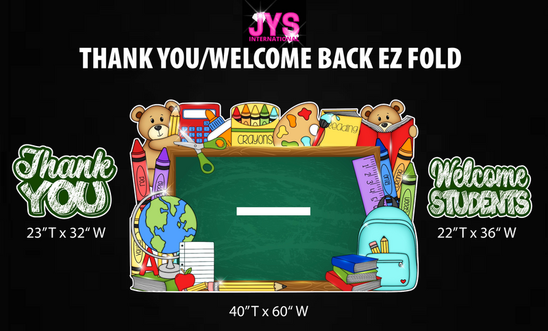 THANK YOU/WELCOME BACK EZ FOLD