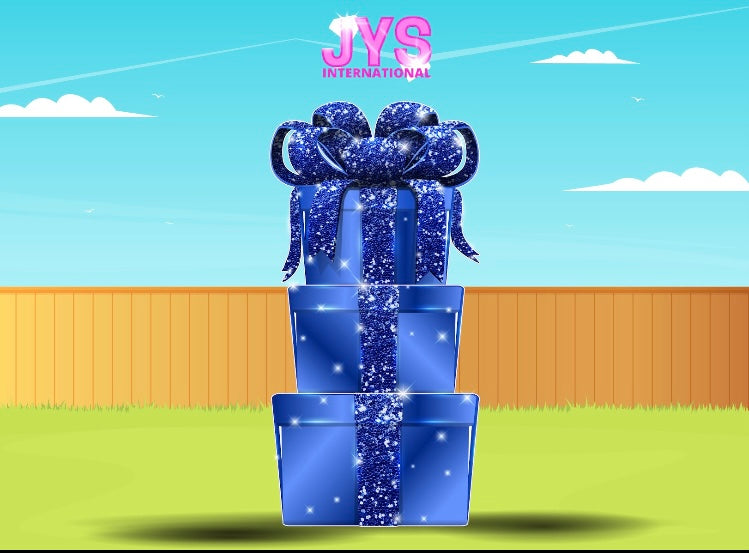JAZZY 8FT GIFT BOX: BLUE