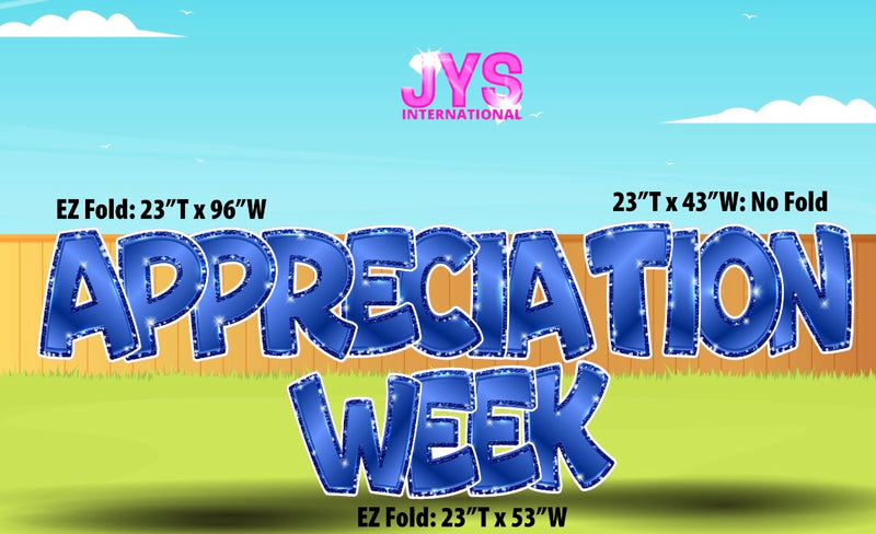 APPRECIATION WEEK EZ FOLD: BLUE