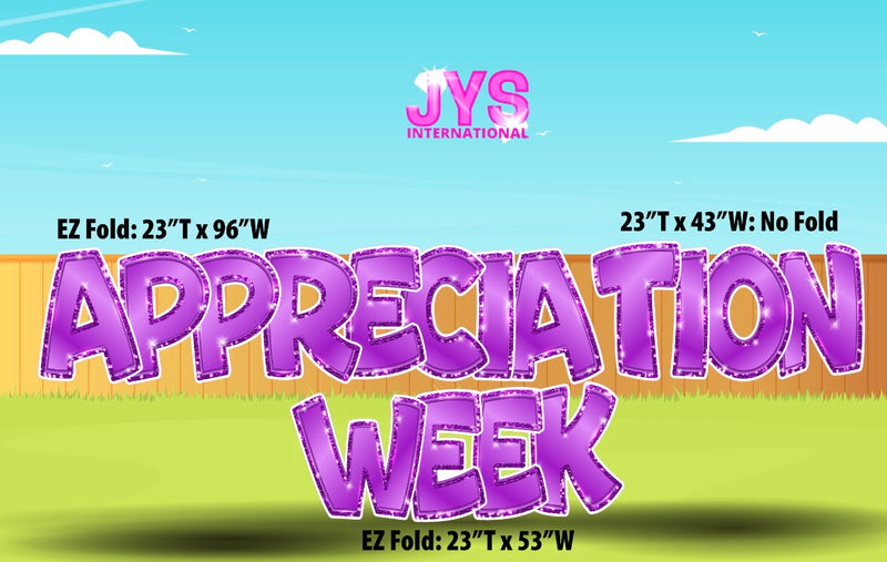 APPRECIATION WEEK EZ FOLD: PURPLE