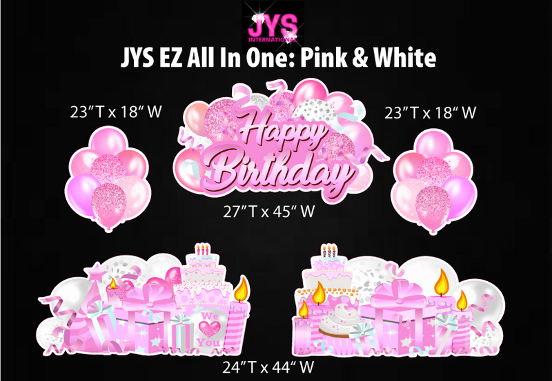 JYS ALL IN ONES: PINK & WHITE